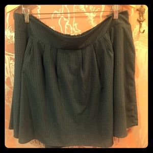 Evergreen Checkered Mini Skirt